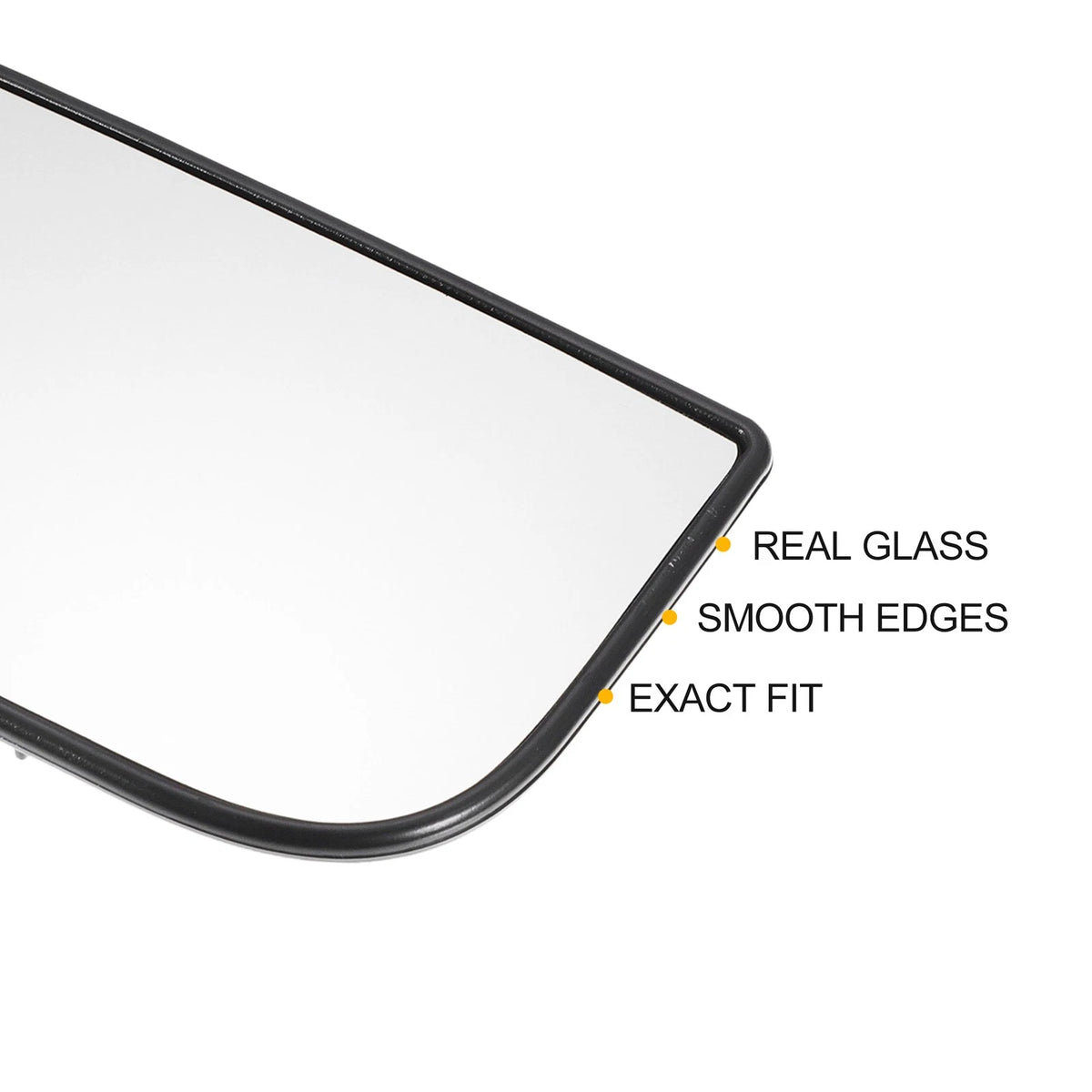 Left Side White Mirror Glass w/ Back Non-Heated for Chevrolet Tahoe