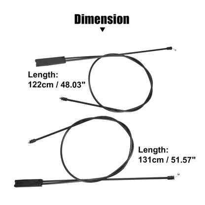 2 x Car Front Hood Release Cables for BMW 328i (2007-2013)