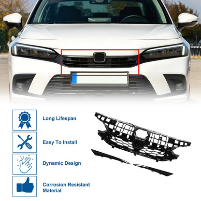 Front Upper Hood Bumper Grille for Honda Civic SI Facelift (2016-2021)