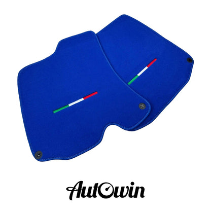 AutoWin Blue Floor Mats for Ferrari Portofino (2018-2023) Italian Edition