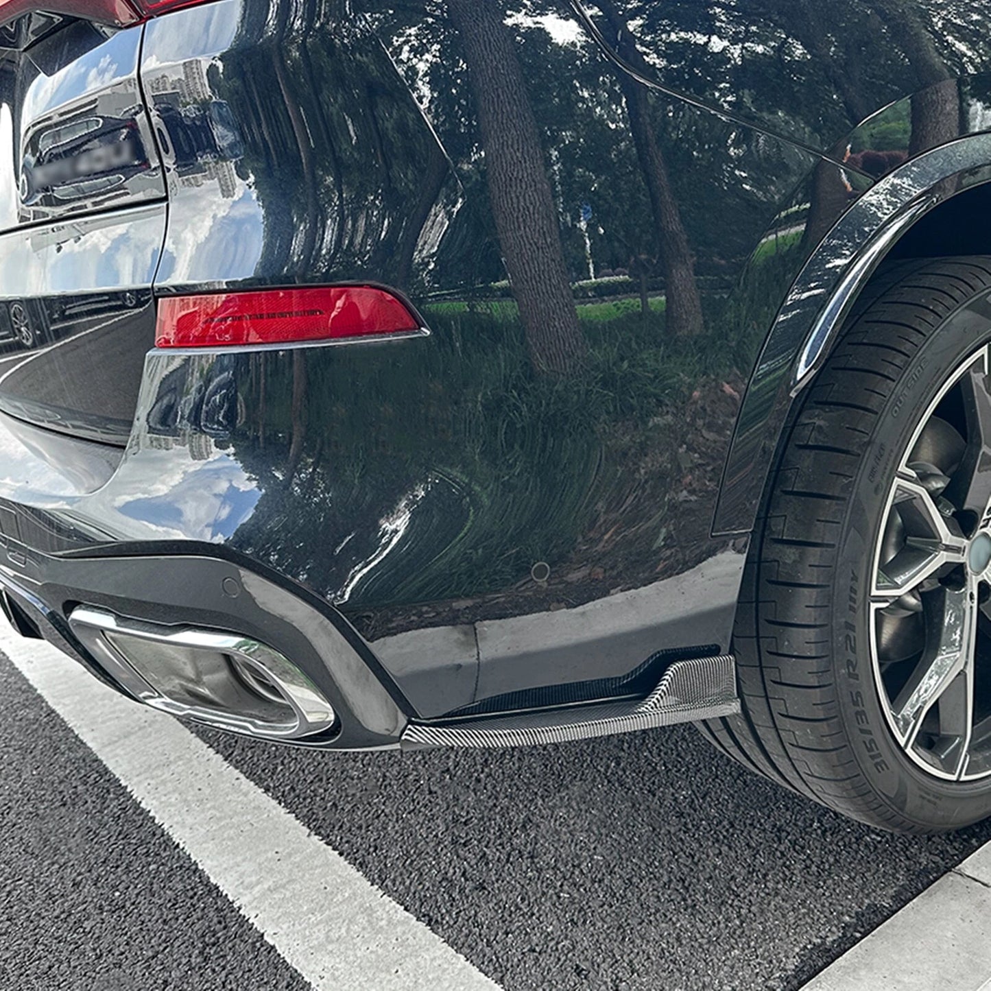 2 x Rear Bumper Side Corner Spats for BMW X5 G05 M Sport (2019-2023)