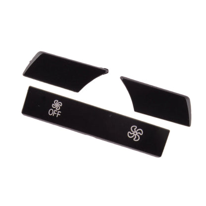 Matte Black 11x Front Air Conditioning Button Trim for BMW X3 X4 (2011-2017)