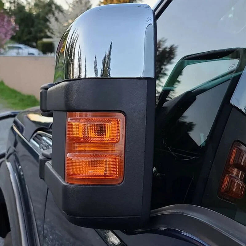 L+R Chrome Mirror Covers for 2008-2016 Ford F250 F350 F450 F550 (2008-2016)