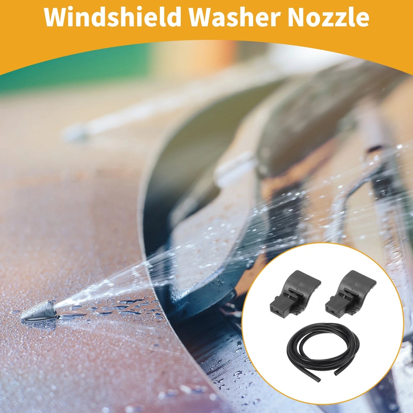 Windshield Washer Nozzle Kit for Ford Mustang (2017)