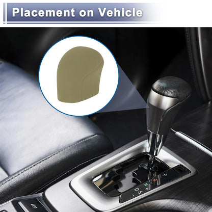 Beige Silicone Automatic Gear Shift Knob Cover for Toyota Camry (2018-2024)