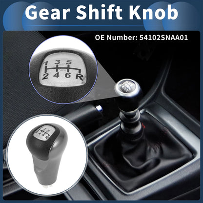 6 Speed Manual Gear Shift Knob for Honda Civic (2006-2011) Plastic