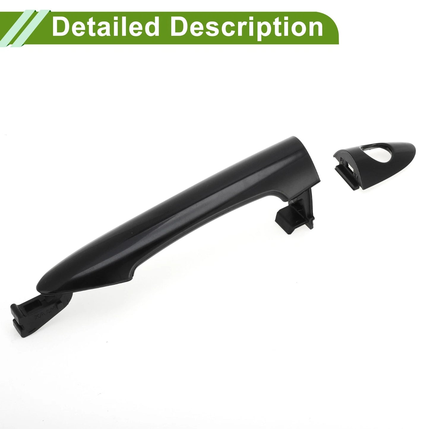Exterior Door Handle for Hyundai Kia Picanto Black Front Left