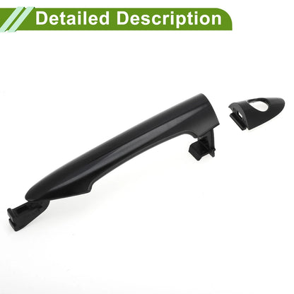 Exterior Door Handle for Hyundai Kia Picanto Black Front Left