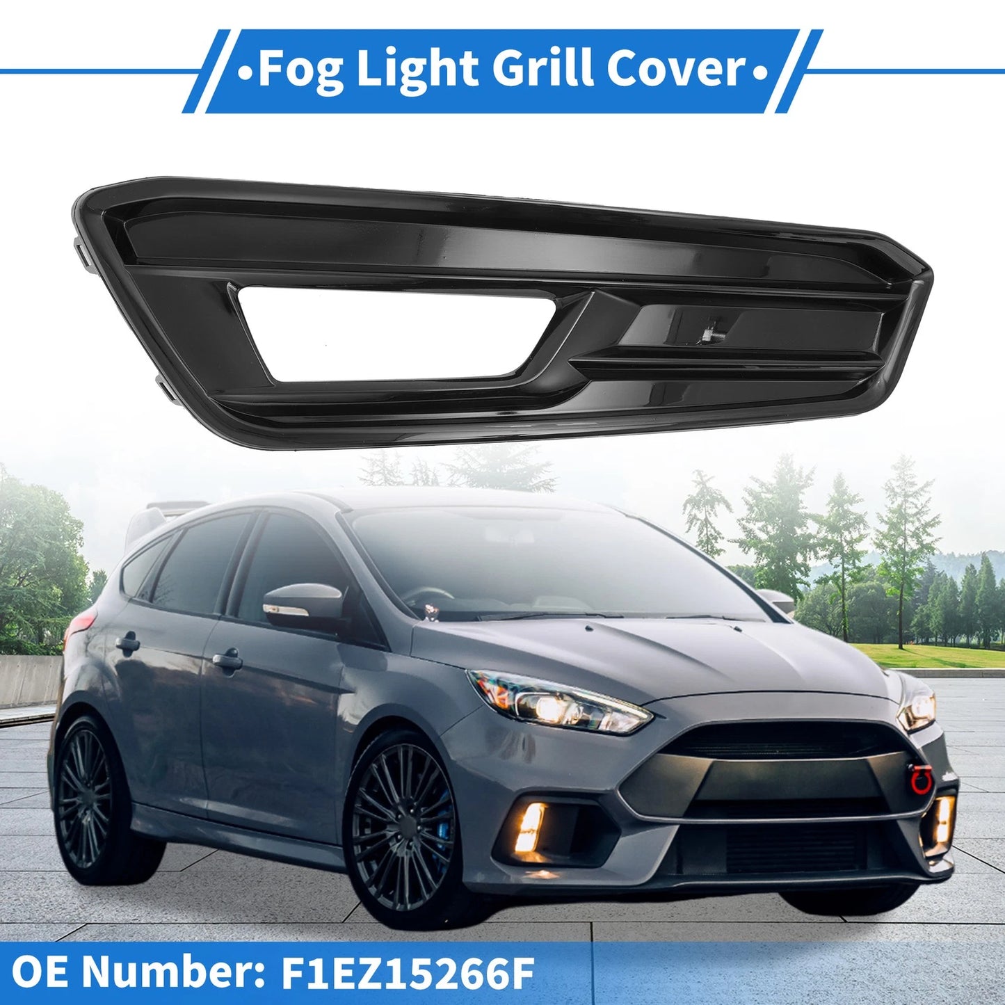 Front Left Fog Light Grill for Ford Focus ST (2015-2018) - 1 x Pcs