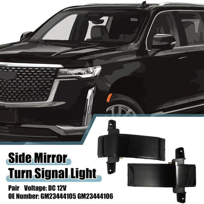 1 x Side Mirror Turn Signal Light for Cadillac Escalade Yellow