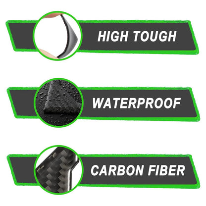 4 Pcs Universal Car Door Corner Anti-Collision Trim Carbon Fiber