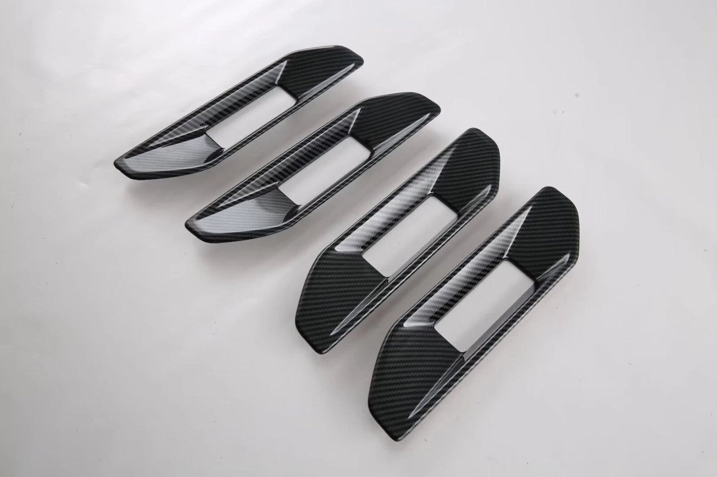 Carbon Fiber Inner Door Armrest Frame Lid Cover Trim for Ford Ranger (2023)
