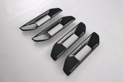 Carbon Fiber Inner Door Armrest Frame Lid Cover Trim for Ford Ranger (2023)