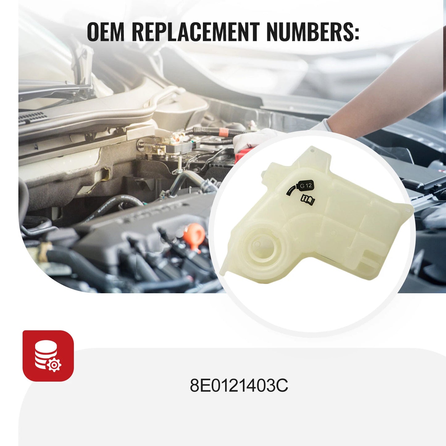 Coolant Expansion Tank for AUDI A4 B6 B7 2.5TDI Quattro (2001-2008)