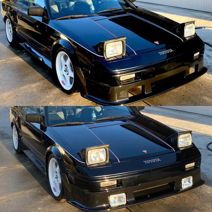 7x6 Headlight for Toyota Nissan Silvia Gazelle 180SX AE86 MR2 SW20 KE70 (1983-1998)