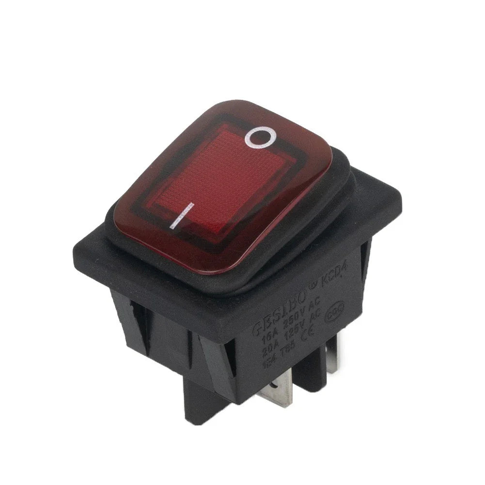 Rocker Switch Illuminated On-Off Waterproof for Boat Accessories Dash