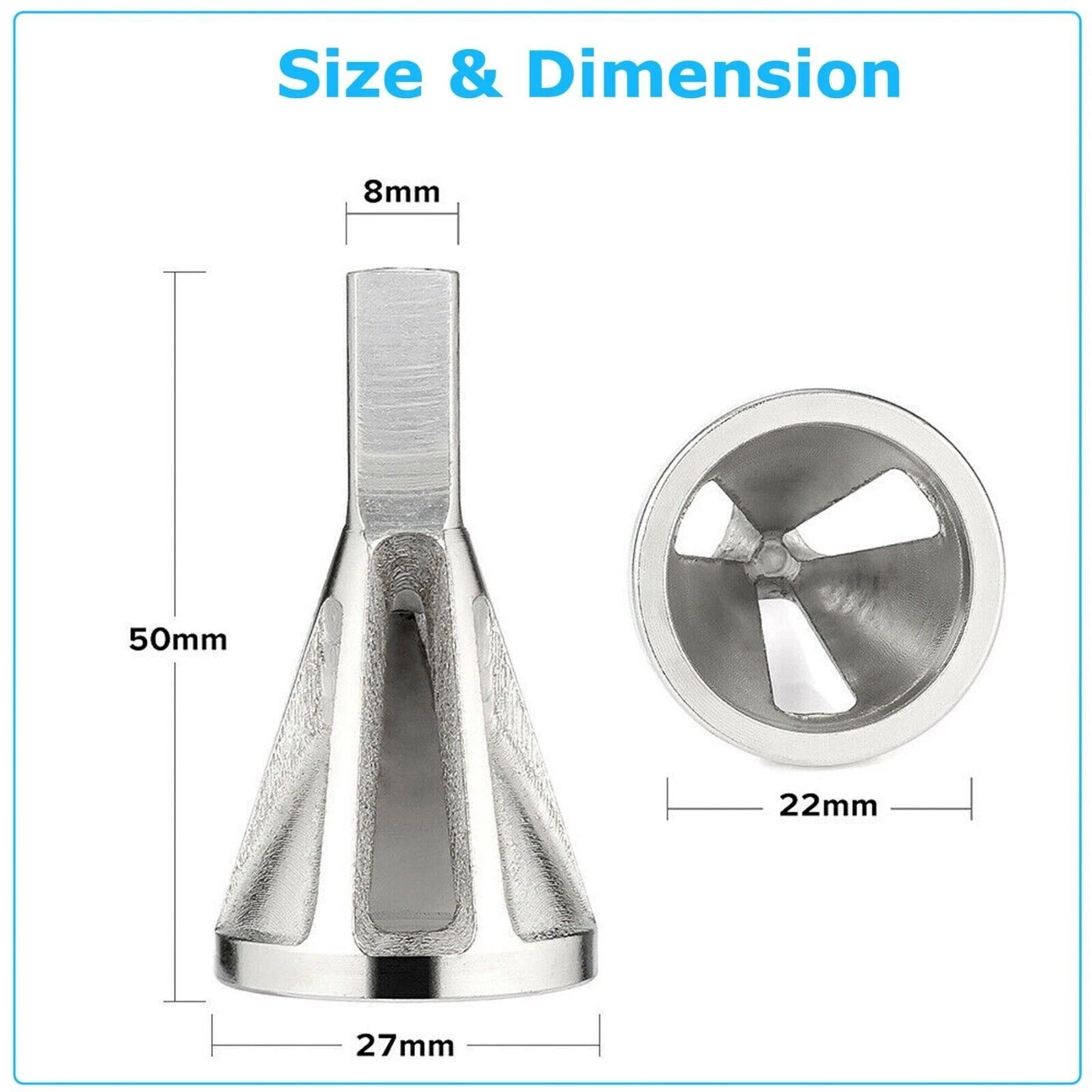 Stainless Steel Burr Removal Tool for Drill Bit Deburring External Chamfer