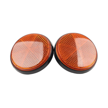 2 x LED Motorcycle Round Reflector Tail Brake Turn Signal Light for Make & Model