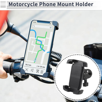 Phone Mount Holder 4.7–7.2 for Motorcycle ABS Black