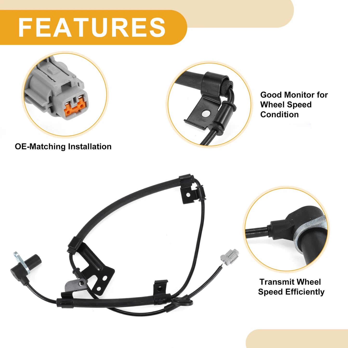 ABS Wheel Speed Sensor Front Right for Infiniti G20 (1999 - 2002)