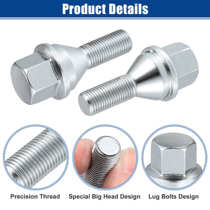 5 x M12x1.25 Wheel Lug Bolts & Nuts for Jeep Cherokee (2014-2022)