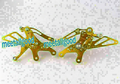 CNC Adjustable Racing Rearset Footpegs for Yamaha YZF R1 (2004-2006) Gold