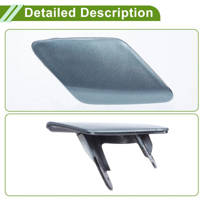 Front Right Washer Nozzle Cover for BMW 428i 2014-2016 (2 x Gray Caps)