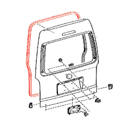 Tail gate Weatherstrip Seal for Toyota Hiace Van 2005-2016