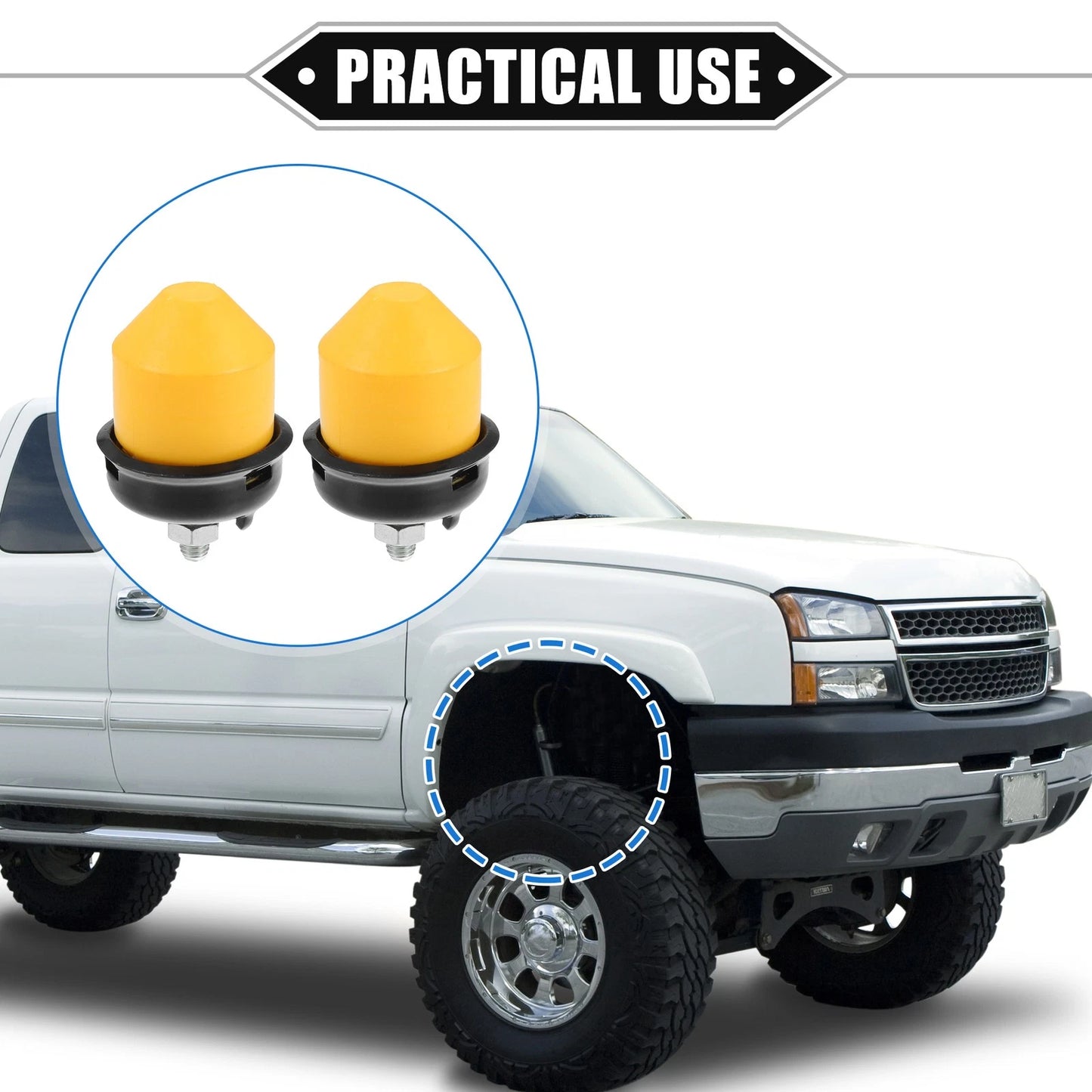Front Lower Suspension Control Arm Bumper Stops for Chevrolet Blazer