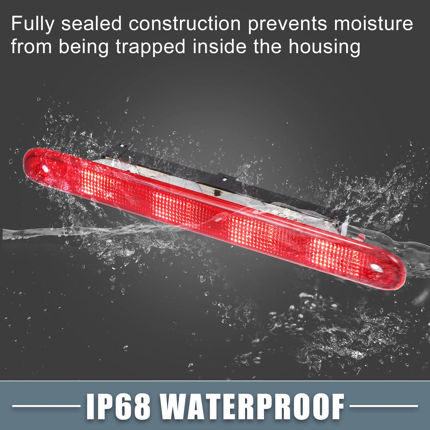 High Mount Brake Stop Light for Peugeot 107 (2005-2014) Red