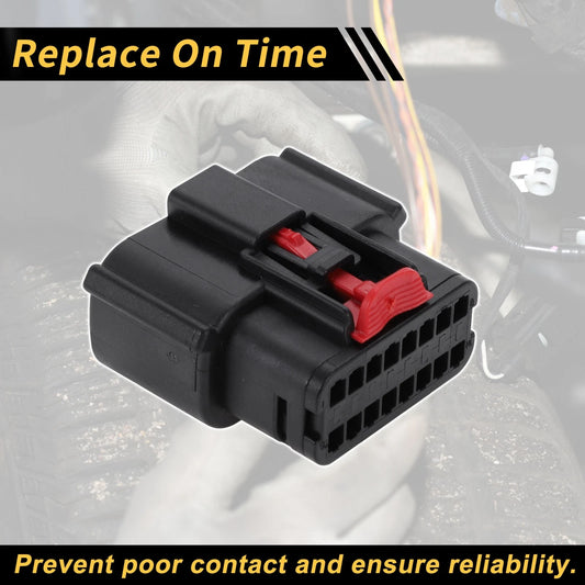 1Pc 16 Pins Headlight Connector Plug for Ford Female Adapter