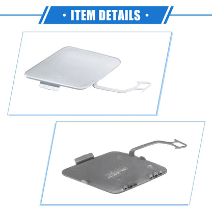 Rear Bumper Tow Hook Eye Hole Cover for BMW 3 F30 (2012-2015) Silver Tone