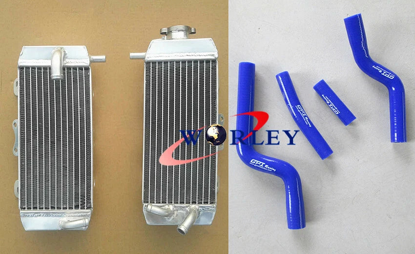 Aluminum Radiator & Silicone Hoses for YAMAHA YZF250 YZ250F (2007-2009)
