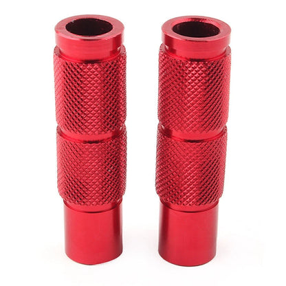 Universal Motorcycle Foot Pegs for Racing Bikes - Red