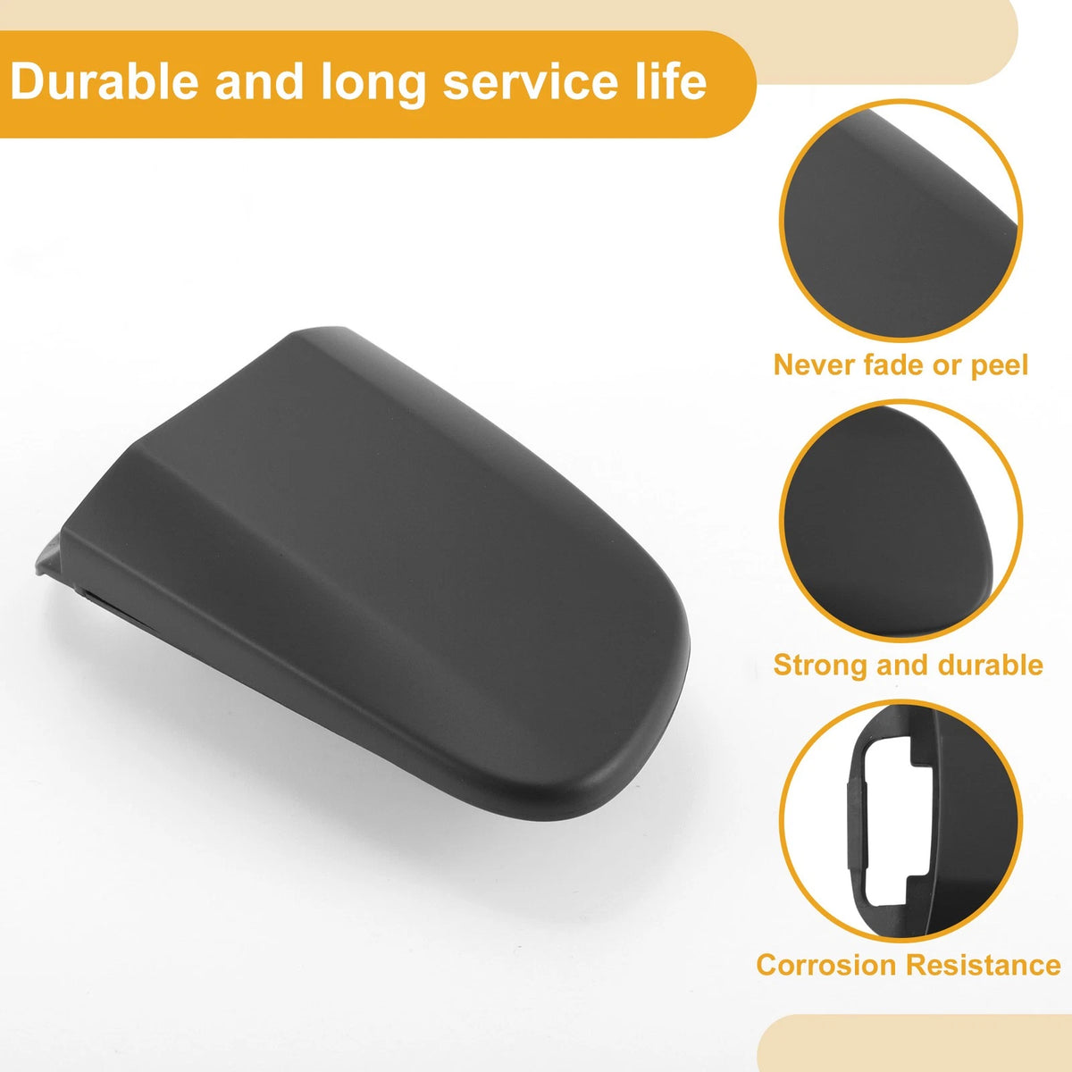 Black ABS Exterior Door Handle Cover Trim for Volvo XC90 (2010-2015)