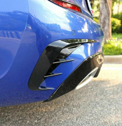 Black Rear Bumper Air Vent Trim Cover for BMW 3 Series G20 (2019–2022)