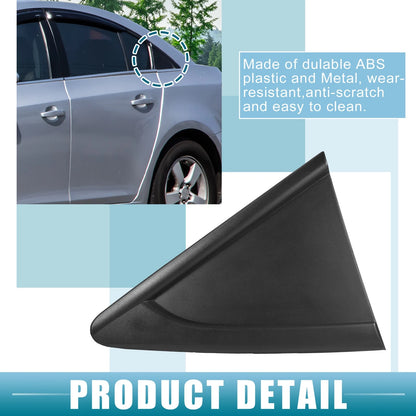 Pair Rear Door Window Glass Triangle Trim Cover for Chevrolet