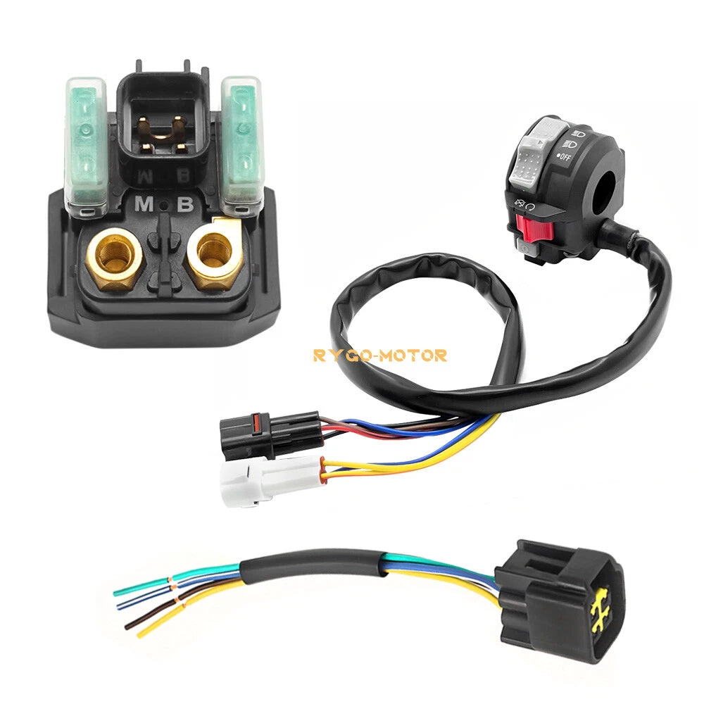Handlebar Switch & Solenoid Relay for Yamaha Grizzly 700 YFM700 (2007–2023)