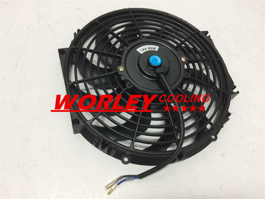 12" 12V Electric Cooling Thermo Fan + Mounting Kits for QLD Universal