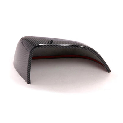 Carbon Style Wing Side Mirror Cover Caps Trim fit For Tesla Model 3