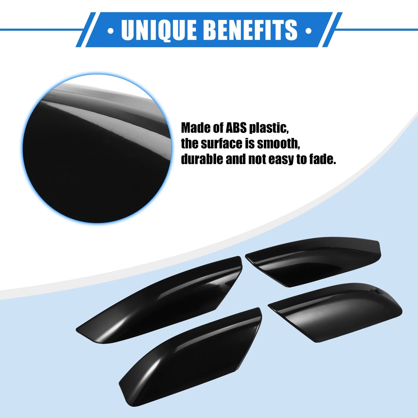 4pcs Roof Rack Side Rails End Covers for Toyota 4Runner (2003-2009) Black
