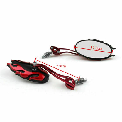 8mm/10mm Universal Rearview Mirror for Motorcycle (Rd F2)