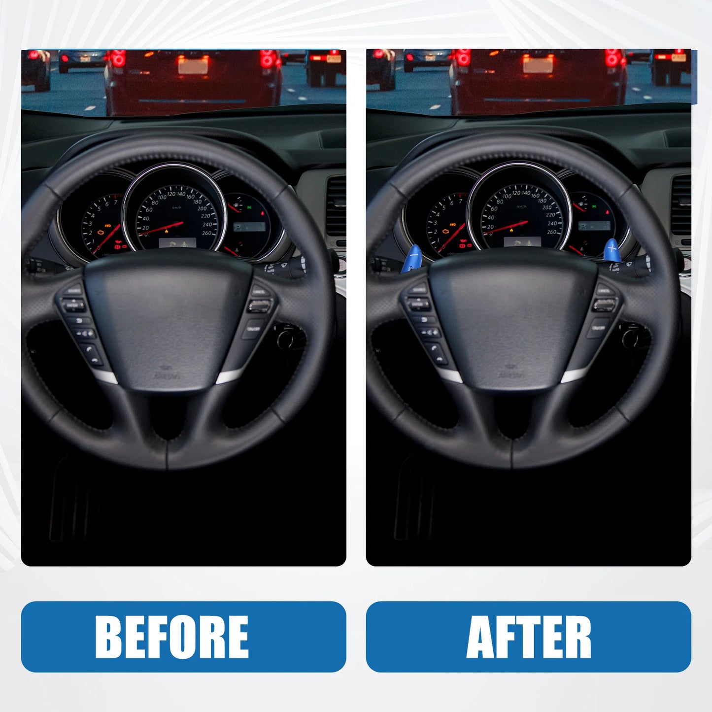 Shift Paddle Cover for BMW 3 Series Blue ( Set) (2019 - 2020)