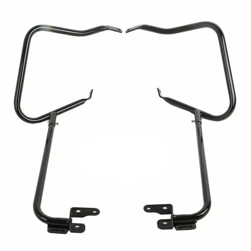 Black Saddlebag Luggage Bracket Guard for Harley Road Glide (2014-2023)
