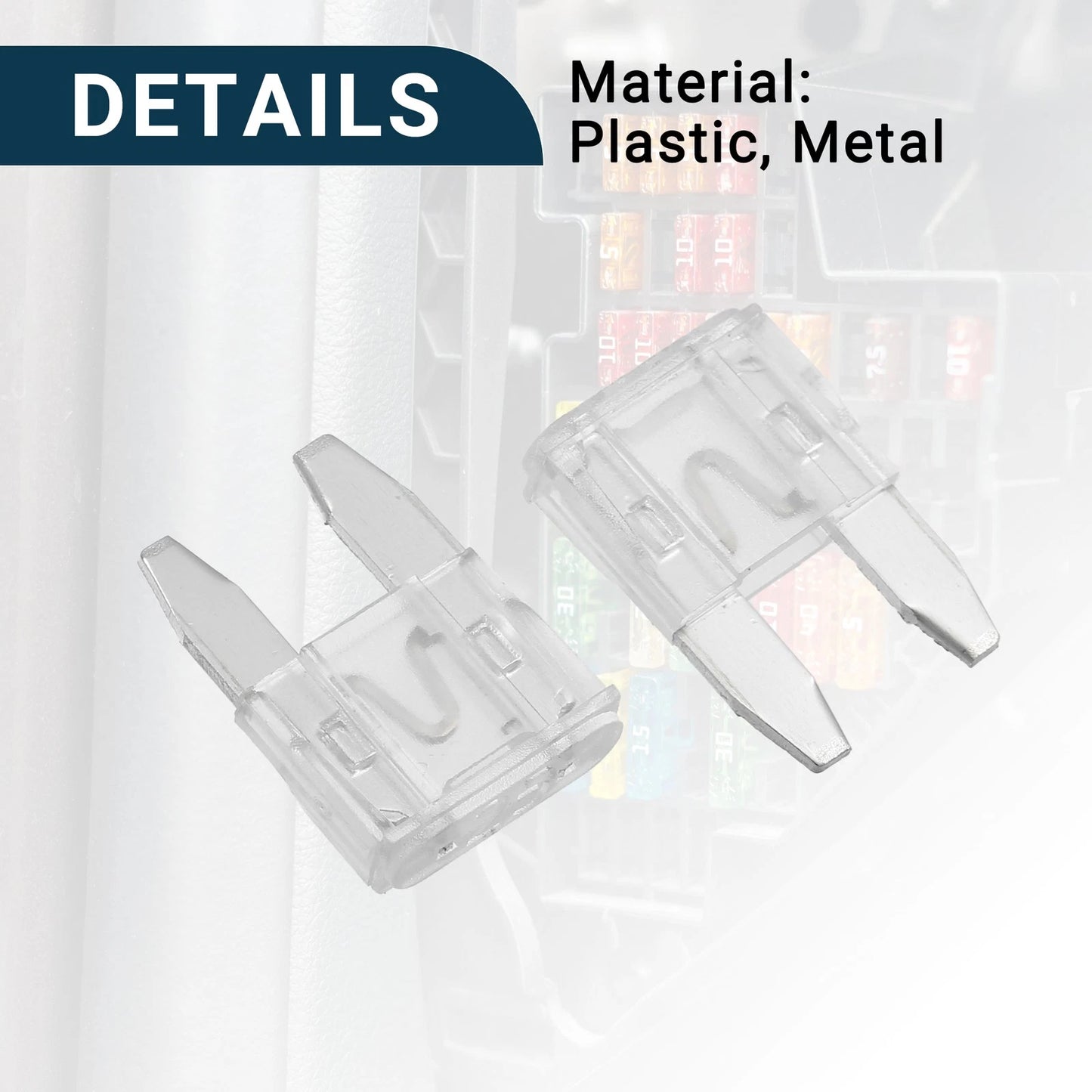 25A Mini Blade Fuses for Car Short Circuit Protection - 20 Pcs
