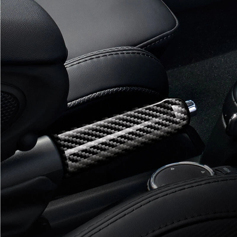 Real Carbon Fiber HandBrake Knob Cover fit For Mini Cooper ONE S JCW 2014-2019