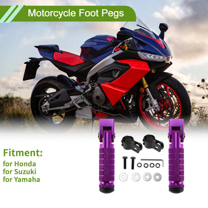 Foot Pegs Rear Brake Purple for Honda/Suzuki/Yamaha