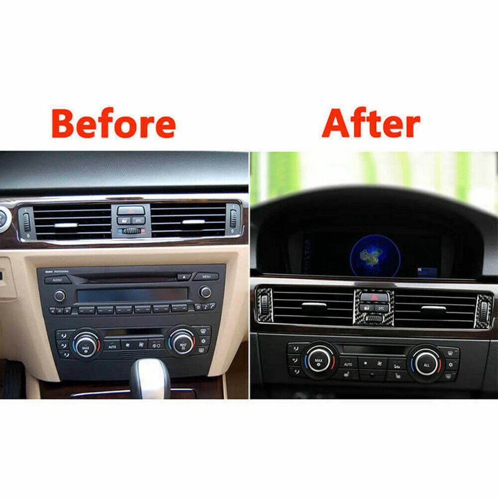 Real Carbon Fiber Air Vent Outlet Cover Trim for BMW 3 Series E90 E92 E93