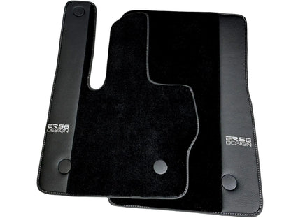 Black Floor Mats for Mercedes Benz G-Class W463 (2018-2023) - Leather