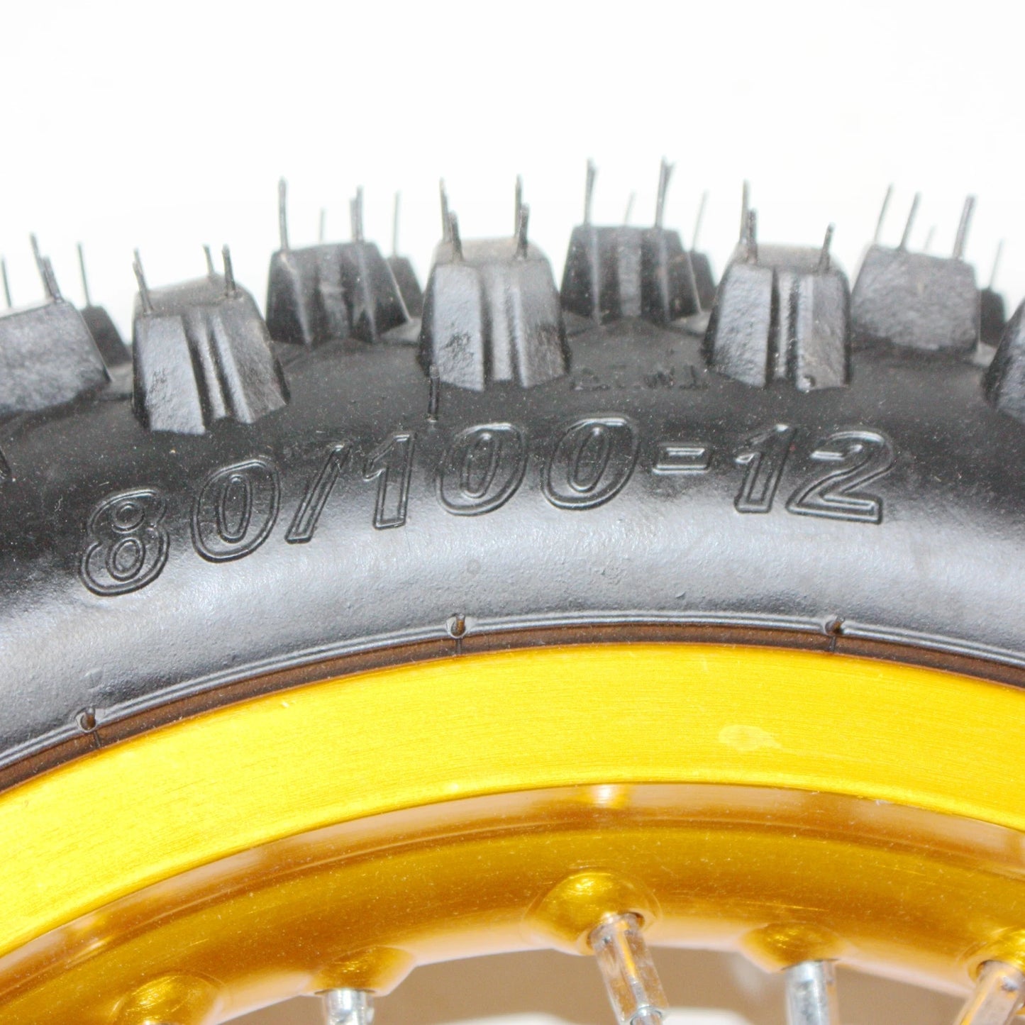 15mm Gold Front + 12" Rear Wheel Rim Tire for PIT PRO Dirt Bike